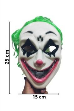 MASCARA PLASTICA PALHA�O C/CABELO
